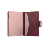 Kartenetui Plus Croco Bordeaux