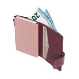 Kartenetui Plus Croco Bordeaux