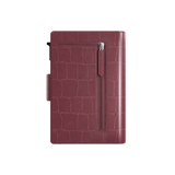 Kartenetui Plus Croco Bordeaux