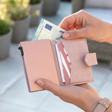 Pasjeshouder Plus Croco Zachtroze