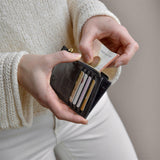 Mini Wallet Lite Croco Schwarz