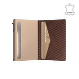 Pasjeshouder Slim Cube Bruin