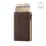 Kartenetui Slim Vintage Braun