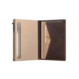 Kartenetui Slim Vintage Braun