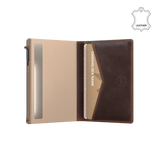 Pasjeshouder Slim Vintage Bruin