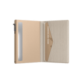 Card Holder Slim Ripple Ecru