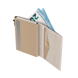 Card Holder Slim Ripple Ecru