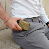 Kartenetui Slim Woven Grün