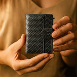 Pasjeshouder Plus Woven Zwart