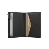 Kartenetui Slim Woven Schwarz